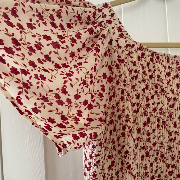 Jodifl V neck floral midi empire waist sun dress size m - Picture 5 of 5